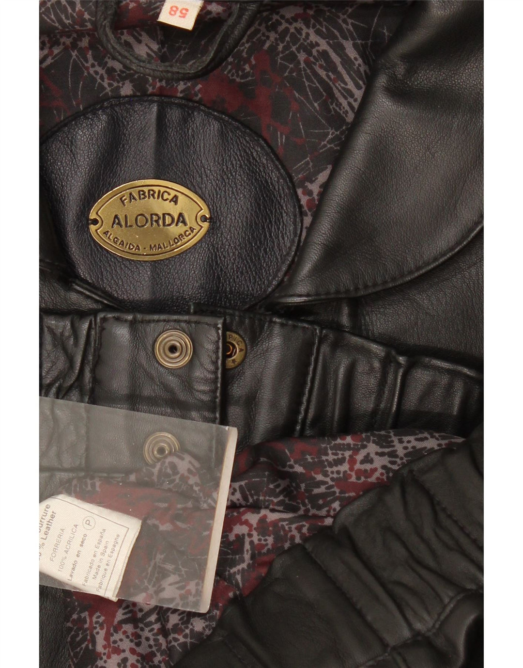 Gilet in pelle da uomo vintage IT 58 3XL Pelle nera