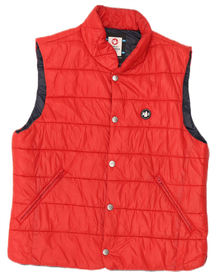 Gilet imbottito da uomo Murphy & Nye UK 42 XL rosso poliammide