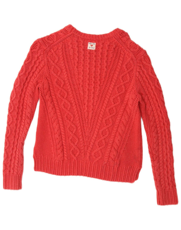Maglione maglione collo a barca per ragazze Polo Ralph Lauren 15-16 anni XL cotone rosso