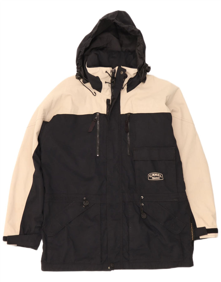 Giacca a vento con cappuccio da uomo Camel Active UK 38 Medium Black Colourblock