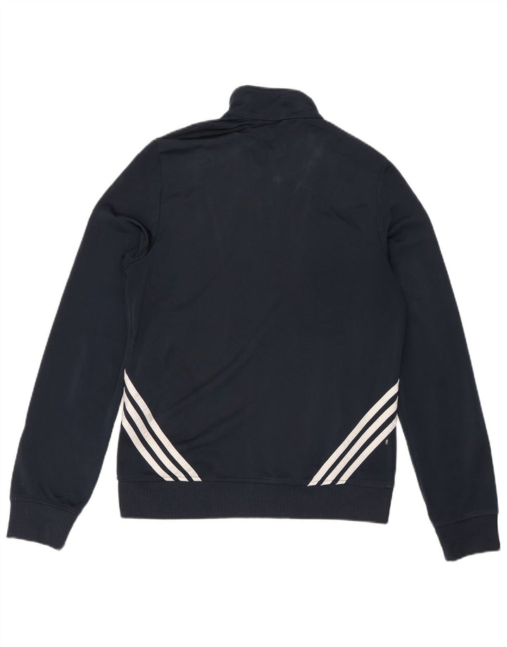 Giacca da tuta da donna Adidas UK 16 Large Blu Navy Colourblock