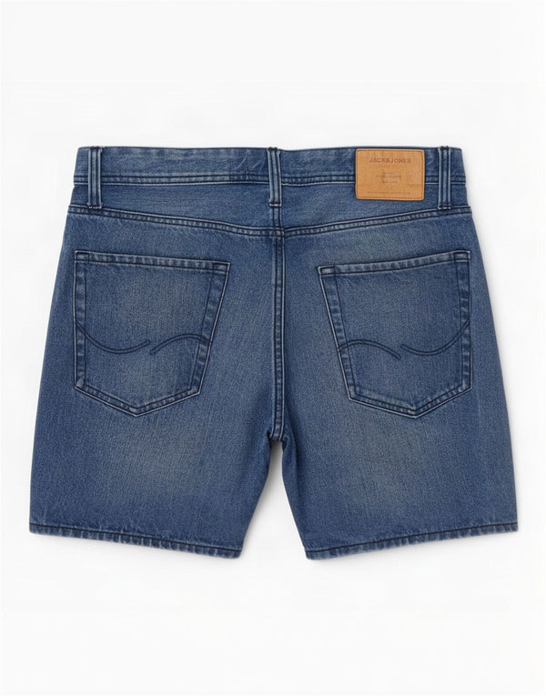 Pantaloncini di jeans regolari da uomo Jack & Jones medi W32 cotone blu