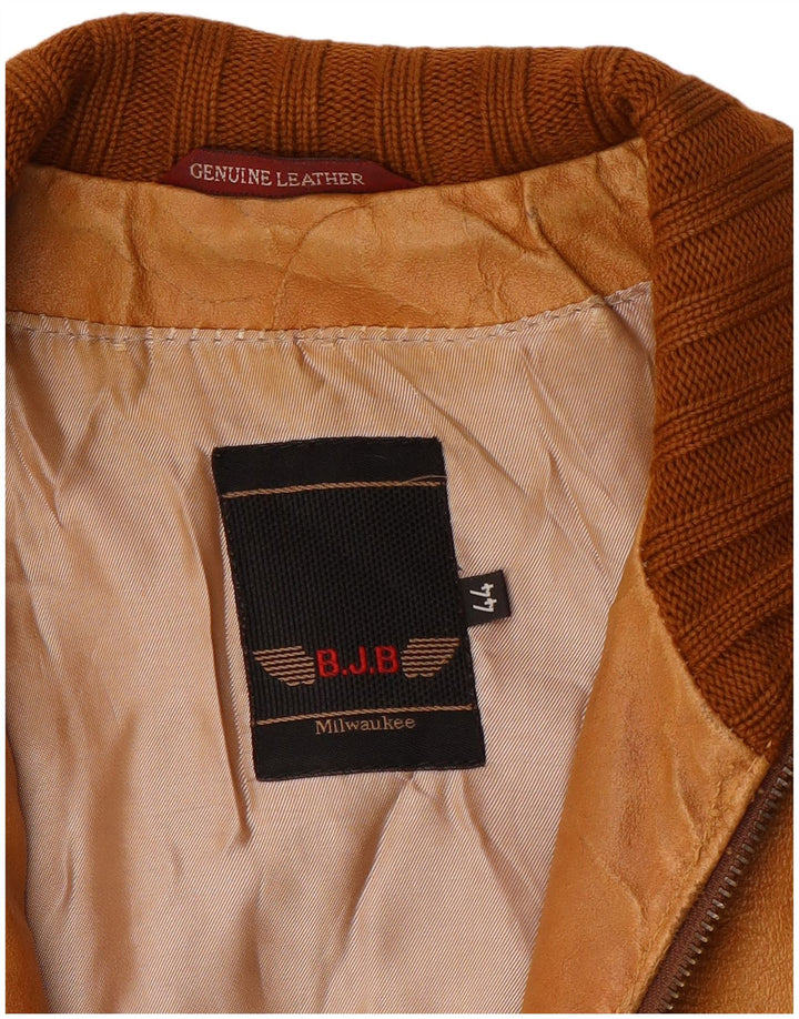 Giacca in pelle da donna Milwaukee IT 44 in pelle marrone medio