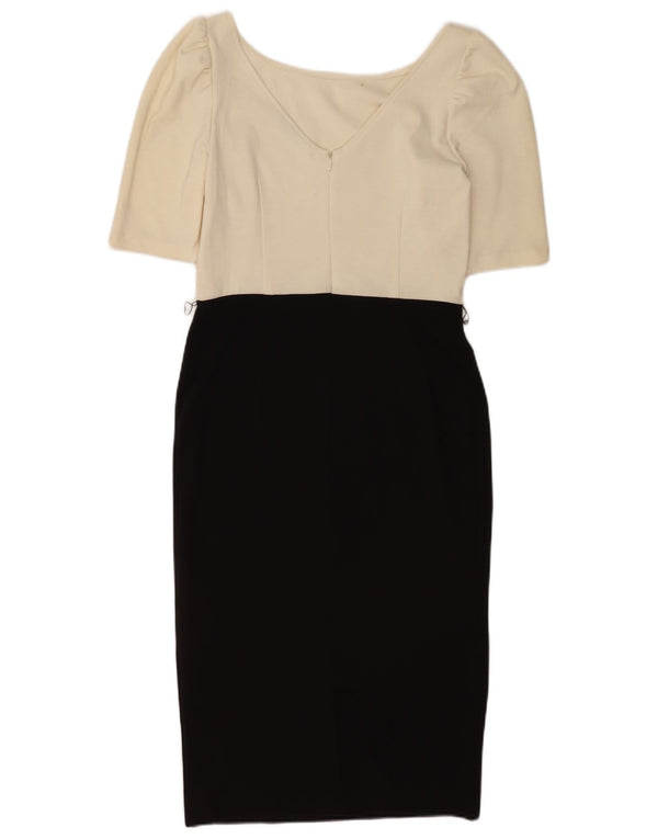 Oasis Abito tubino da donna UK 12 Medio Nero Colourblock Poliestere
