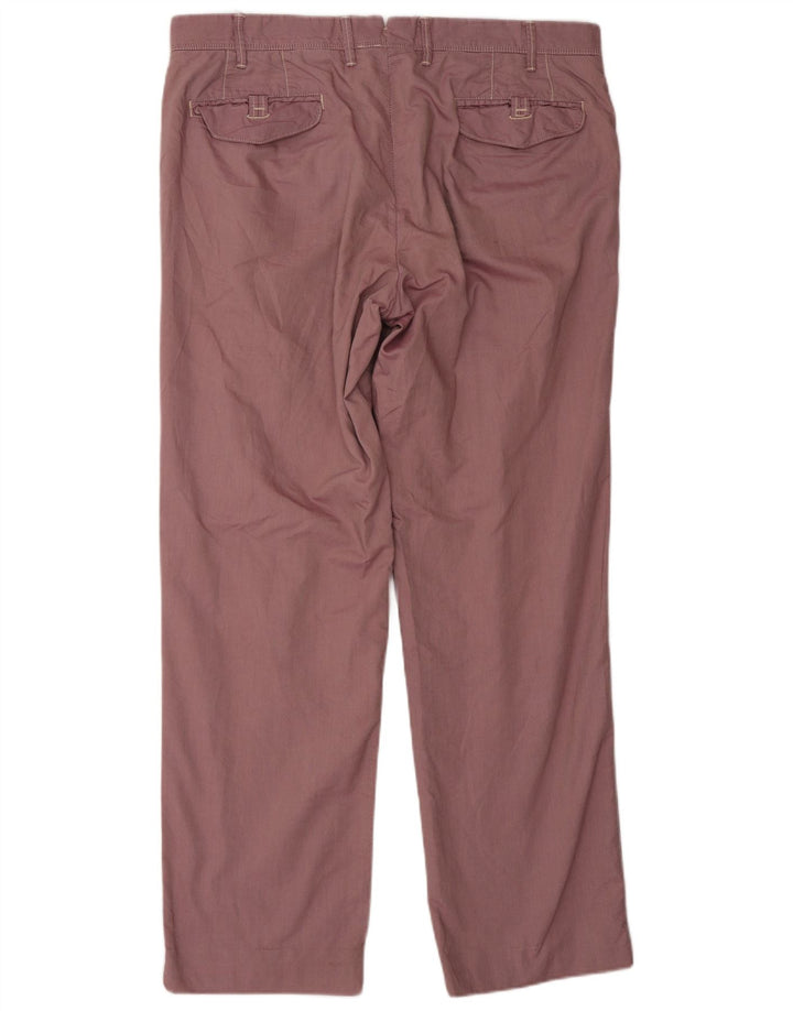 MASSIMO DUTTI Pantaloni chino da uomo EU 44 Large W34 L31 Rosa classico