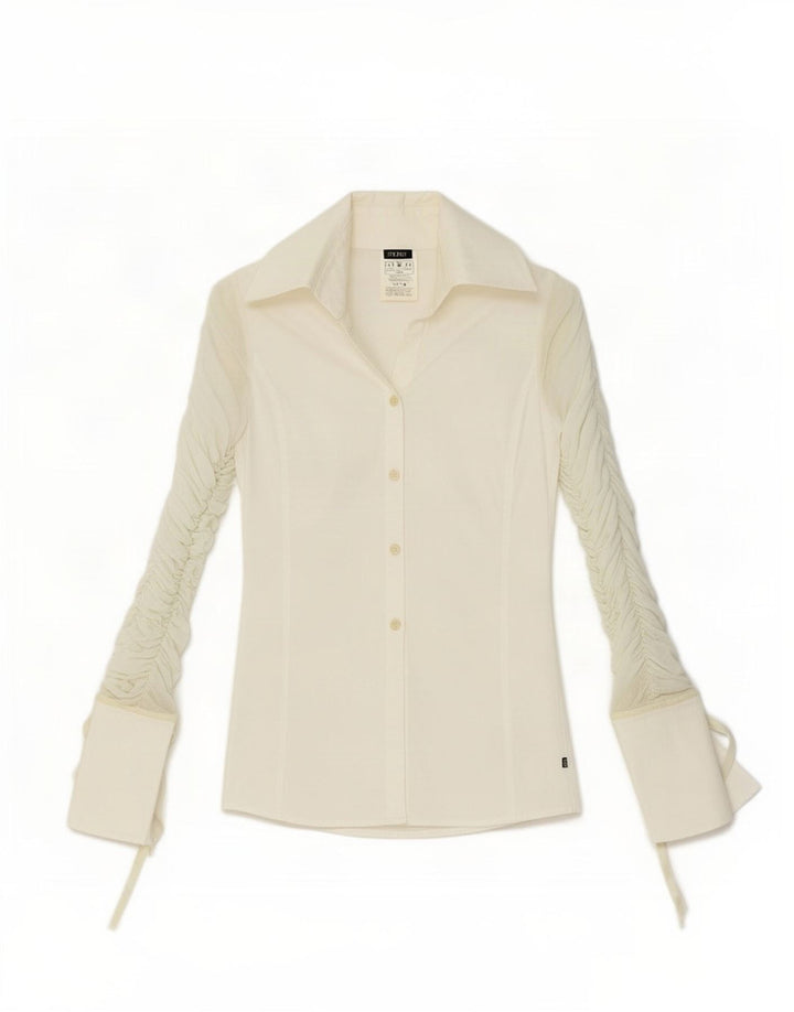 Camicetta da donna Ferre UK 10 piccola in cotone bianco