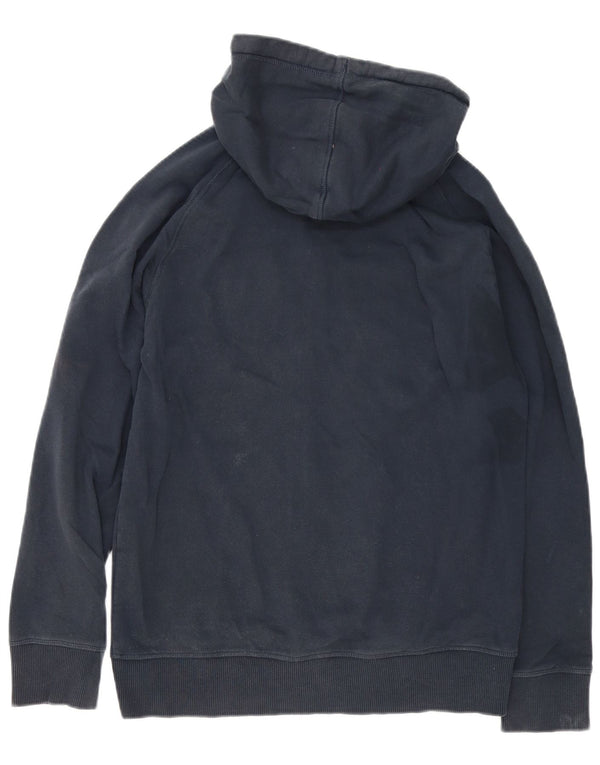Maglione con cappuccio e zip da uomo Timberland in cotone blu navy medio