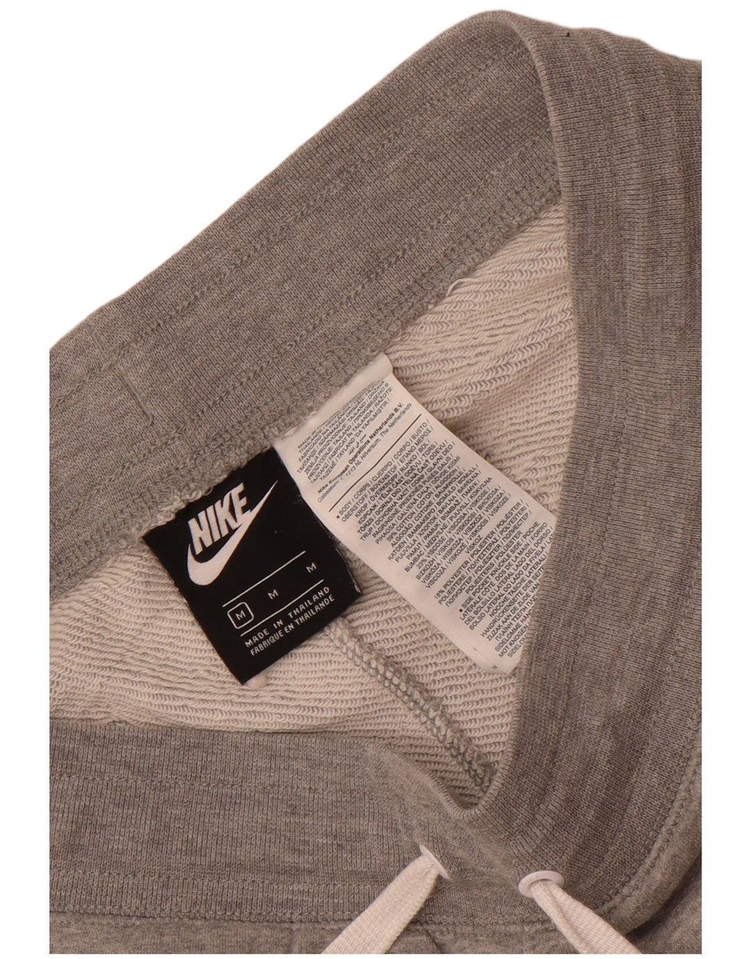 Pantaloncini sportivi Nike da uomo con grafica in cotone grigio medio