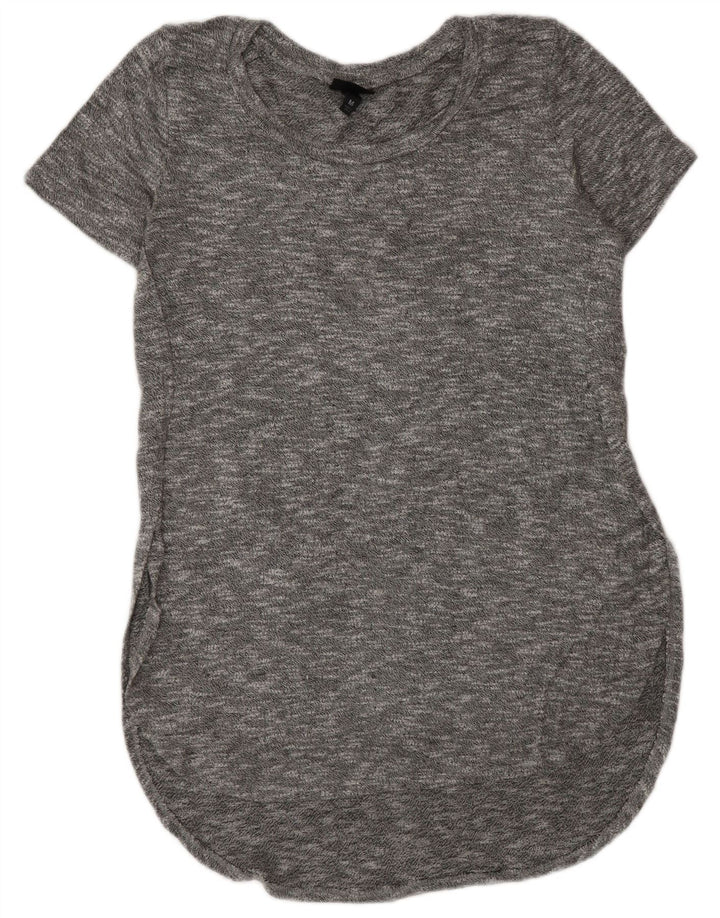 Abito t-shirt da donna MOSSIMO UK 14 Rayon screziato grigio medio