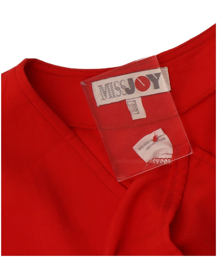 Camicia a maniche corte da donna Miss Joy Camicetta EU 38 Viscosa rossa media