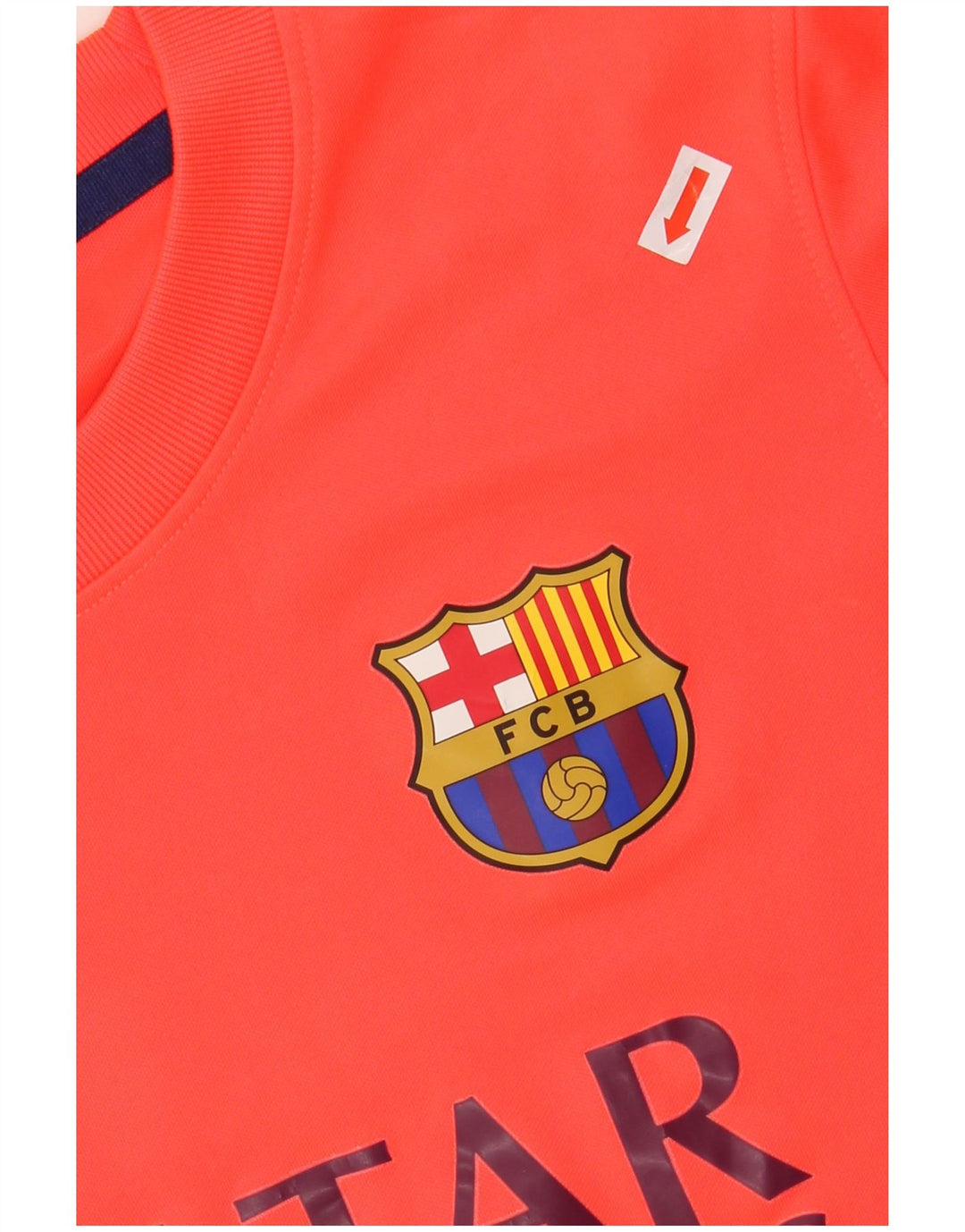 T-shirt con grafica NIKE Barcelona per ragazzi, 10-11 anni, arancione medio