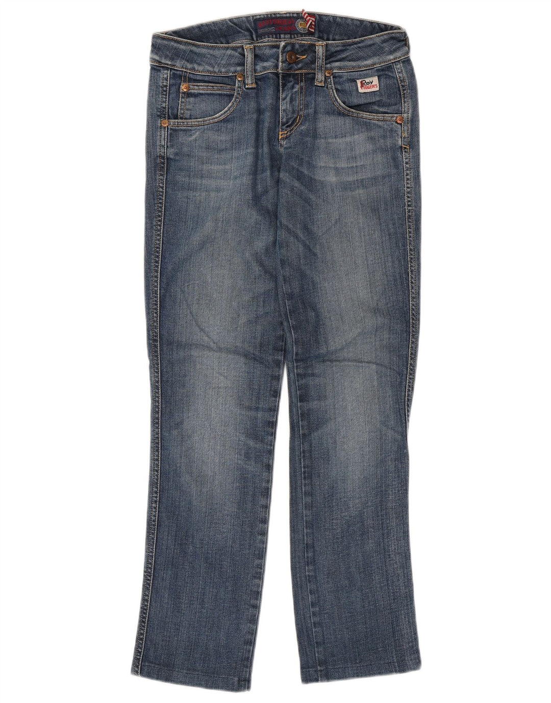 Jeans dritti da donna Roy Rogers W27 L29 cotone blu