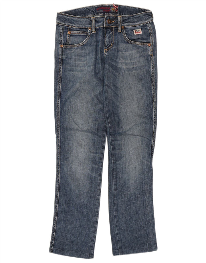 Jeans dritti da donna Roy Rogers W27 L29 cotone blu
