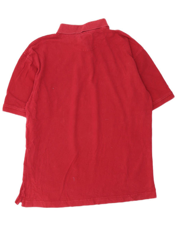 DOCKERS Polo da uomo grande in cotone bordeaux