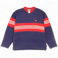 Felpa da uomo Adidas maglione medio blu navy color block