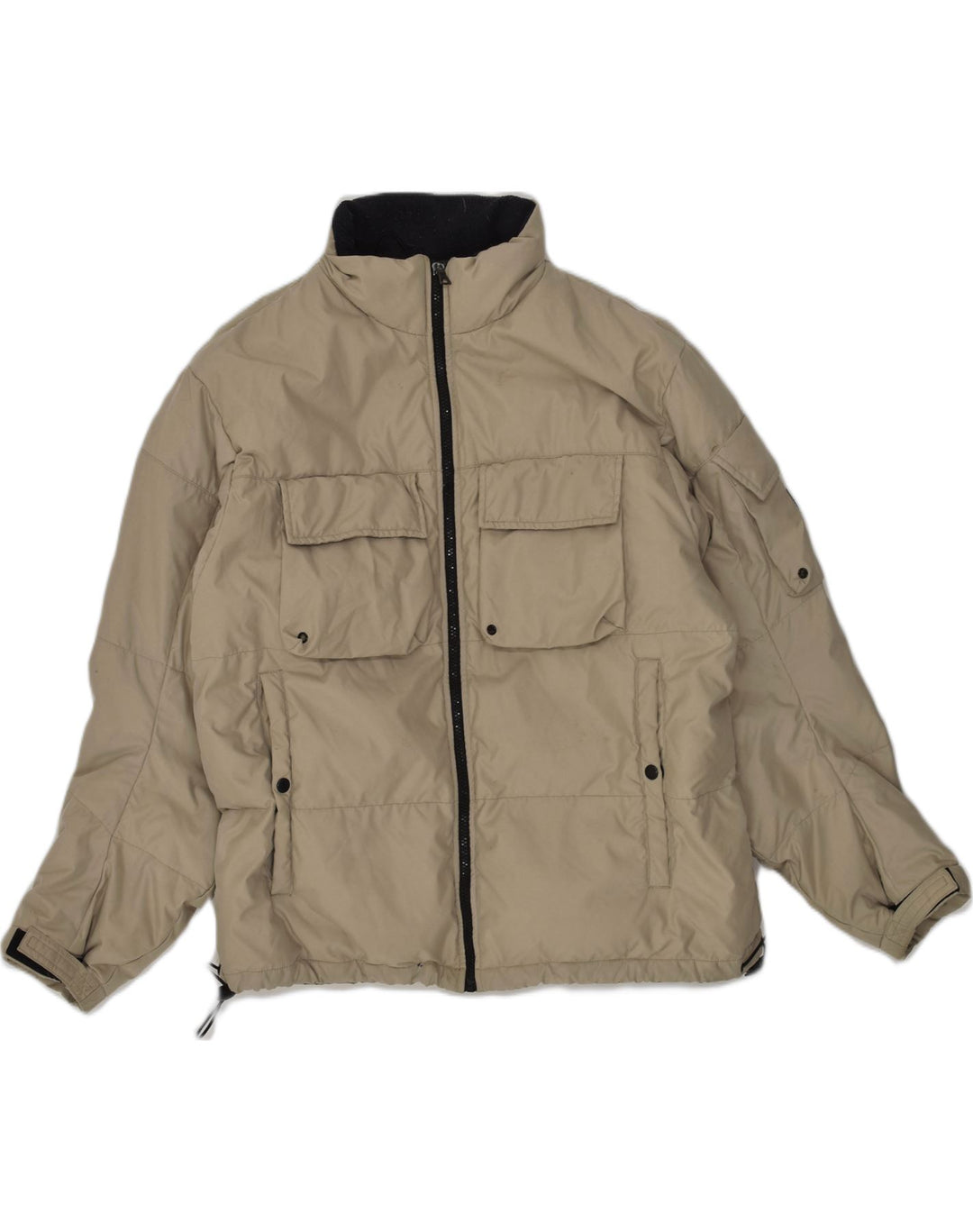 PEPE JEANS Giacca imbottita da uomo UK 36 Small Beige Poliestere