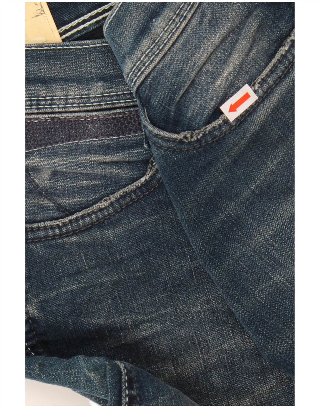Jeans slim da donna Stokes WRANGLER W28 L30 cotone blu navy