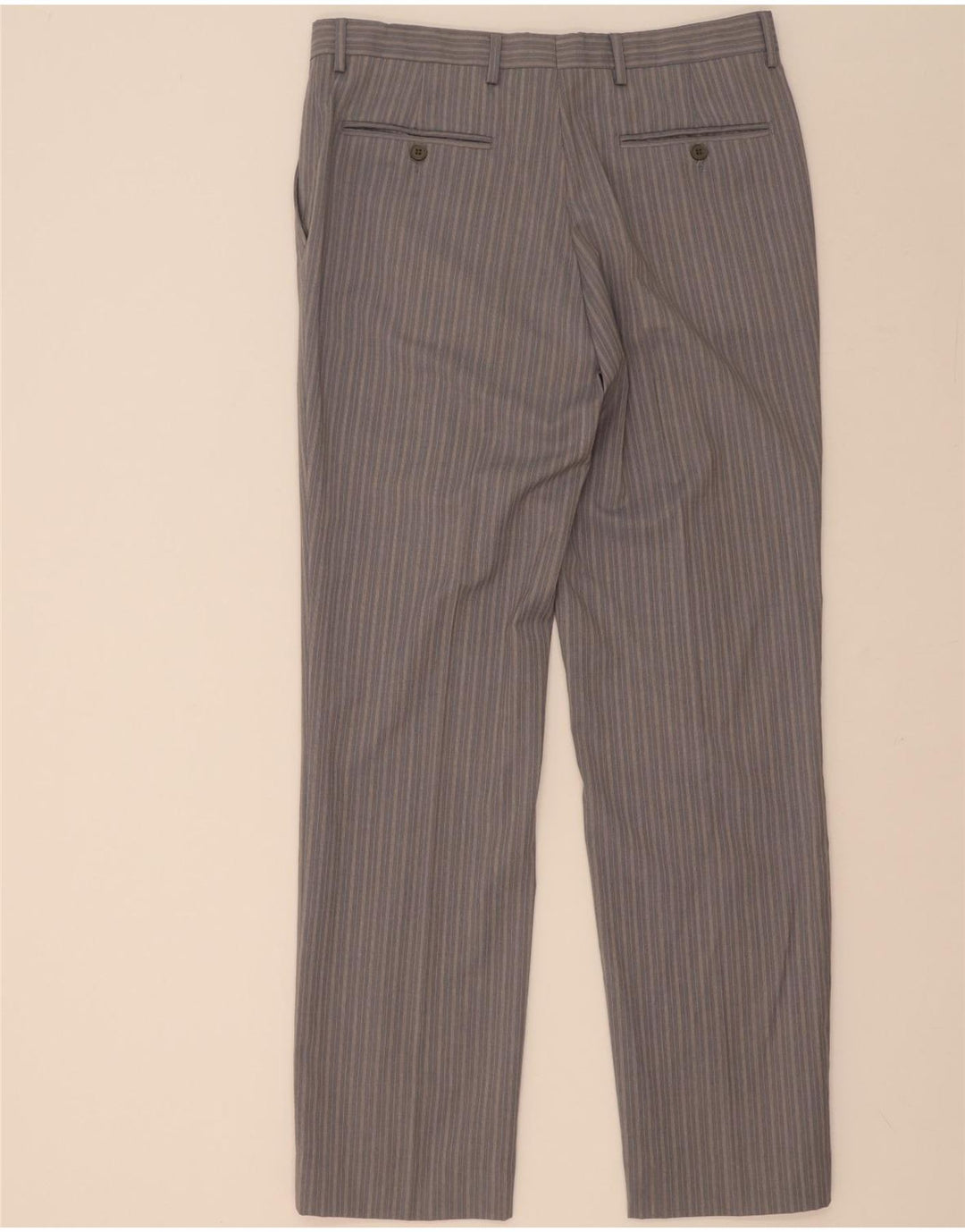 Abito da Uomo Ferre 3 Bottoni 2 Pezzi IT 50 Large W34 L33 Viscosa a Righe Grigie