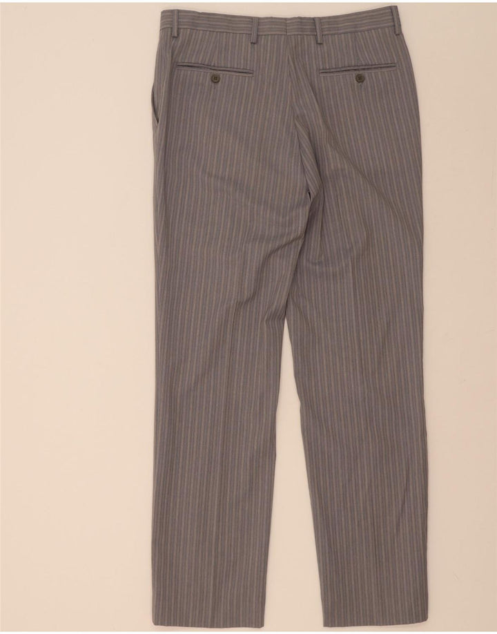 Abito da Uomo Ferre 3 Bottoni 2 Pezzi IT 50 Large W34 L33 Viscosa a Righe Grigie