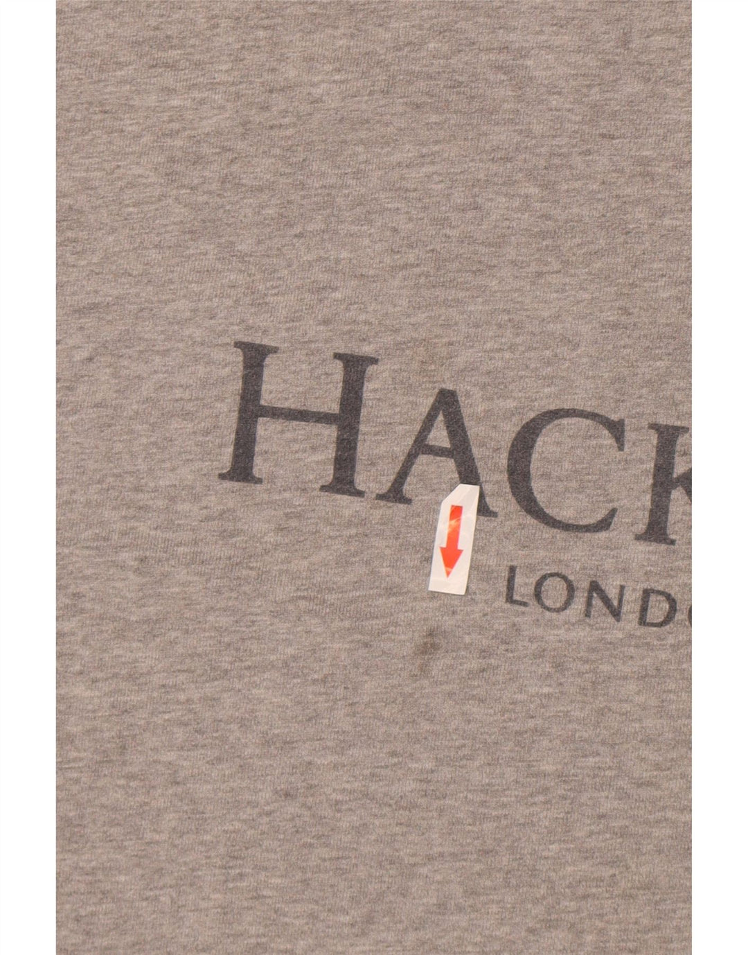 Felpa grafica da uomo Hackett Classic Fit 3XL cotone grigio