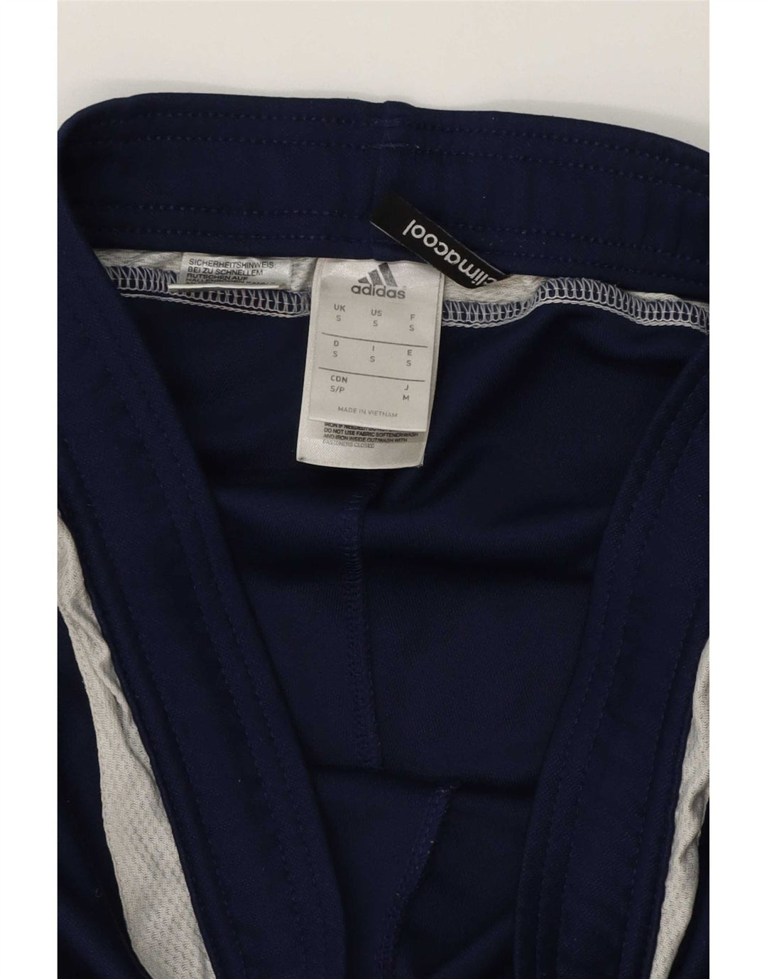 Leggings Adidas Climacool da uomo piccoli in poliestere blu navy