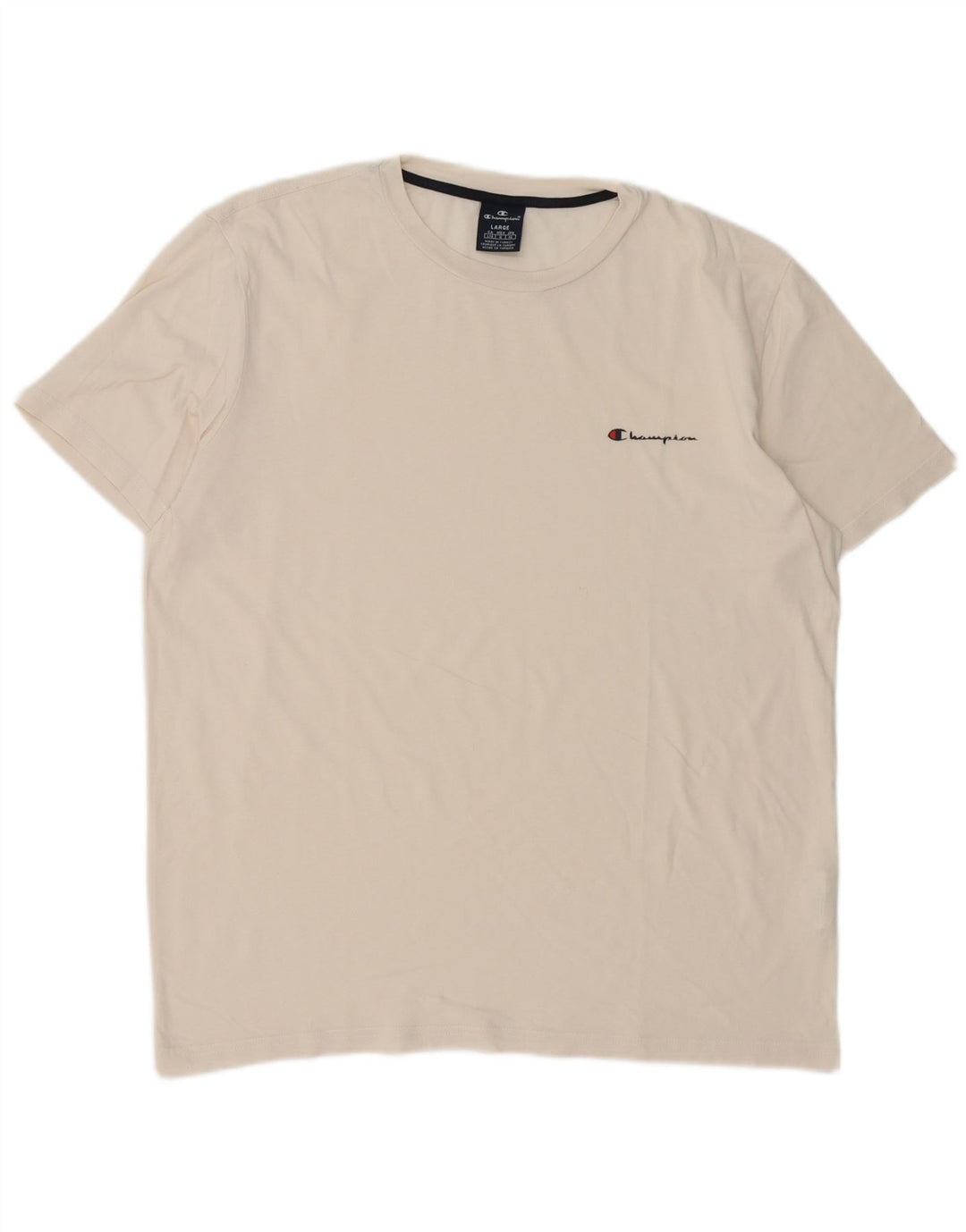 T-shirt da uomo Champion Top grande in cotone bianco