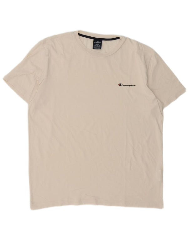 T-shirt da uomo Champion Top grande in cotone bianco