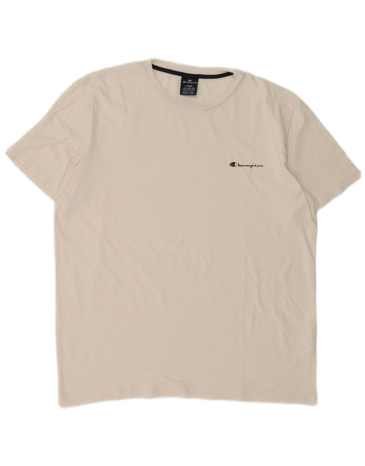 T-shirt da uomo Champion Top grande in cotone bianco