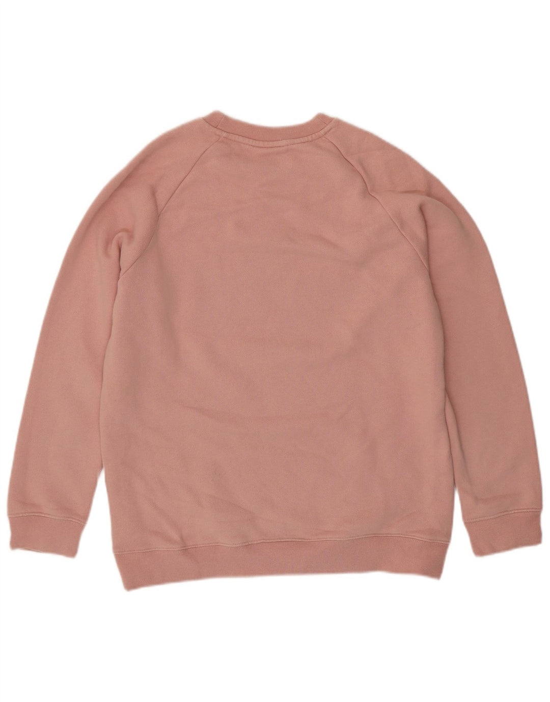 ADIDAS Womens Oversized Graphic Sweatshirt Jumper UK 8 Small  Pink Cotton