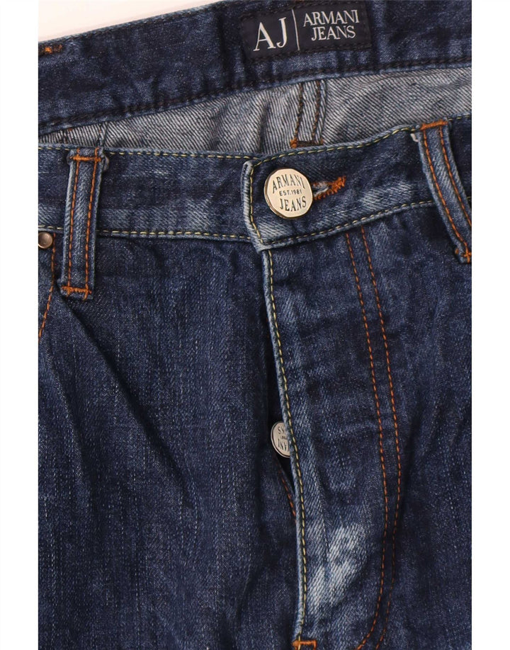 Jeans dritti da uomo Armani W32 L35 Blu Navy