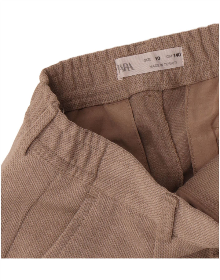 Pantaloni chino con pegging Zara per ragazzi 9-10 anni W26 L23 Poliestere beige