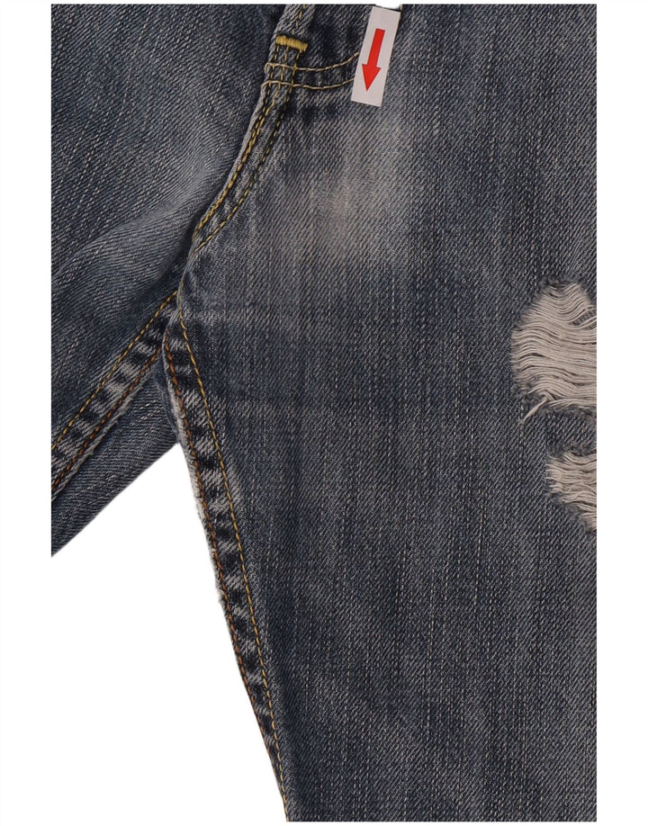 Levi's Uomo 501 Jeans dritti invecchiati W32 L28 Cotone blu
