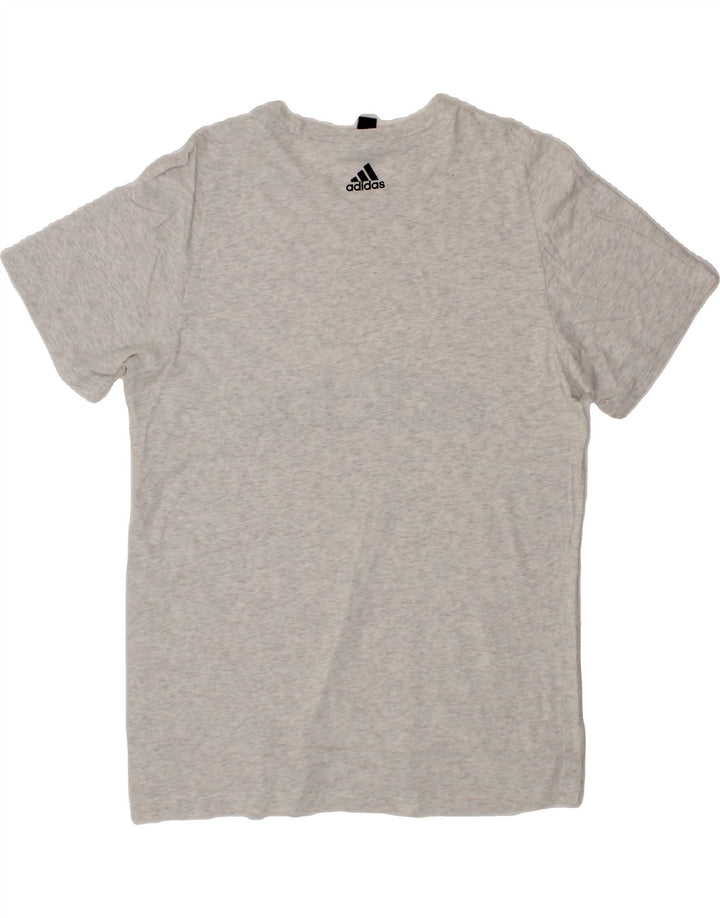 ADIDAS Mens Graphic T-Shirt Top Large Grey Cotton Vintage Adidas and Second-Hand Adidas from Messina Hembry 