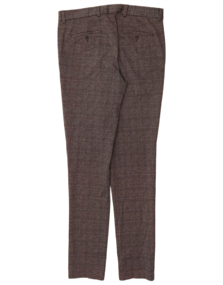 Pantaloni chino slim da uomo Jack & Jones W32 L34 poliestere pied de poule grigio