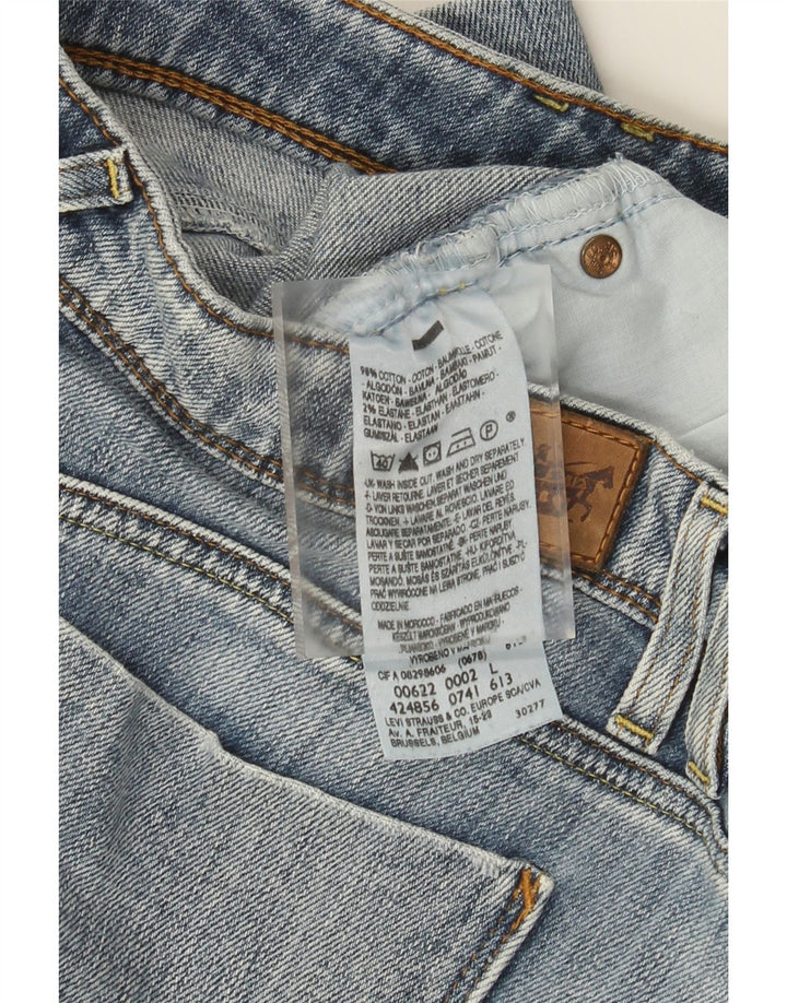 LEVI'S Minigonna in denim da donna grande W34 in cotone blu