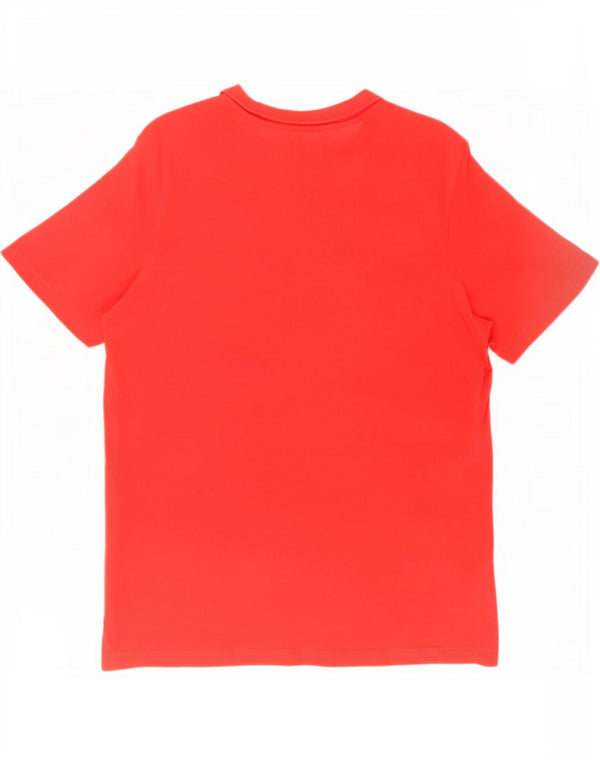 T-shirt grafica da uomo Adidas Top grande in cotone rosso