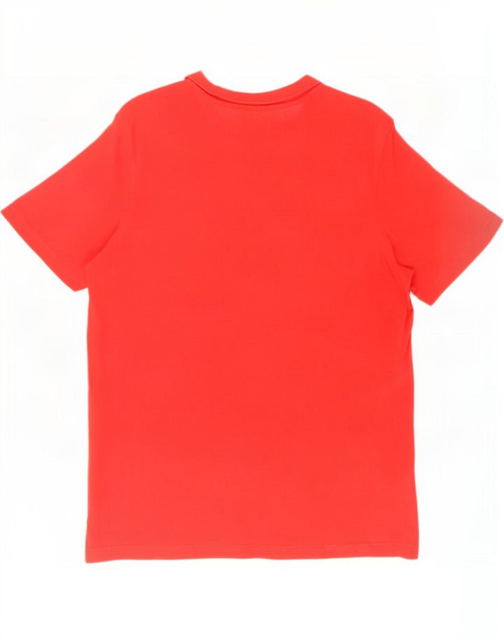 T-shirt grafica da uomo Adidas Top grande in cotone rosso