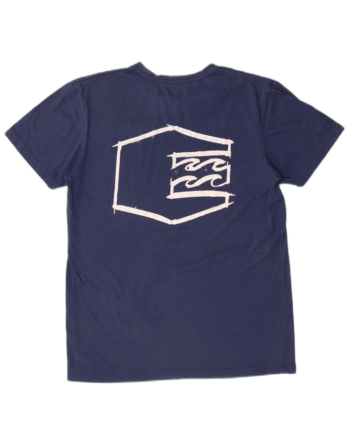 T-shirt grafica da donna BILLABONG Top UK 14 poliestere medio blu navy