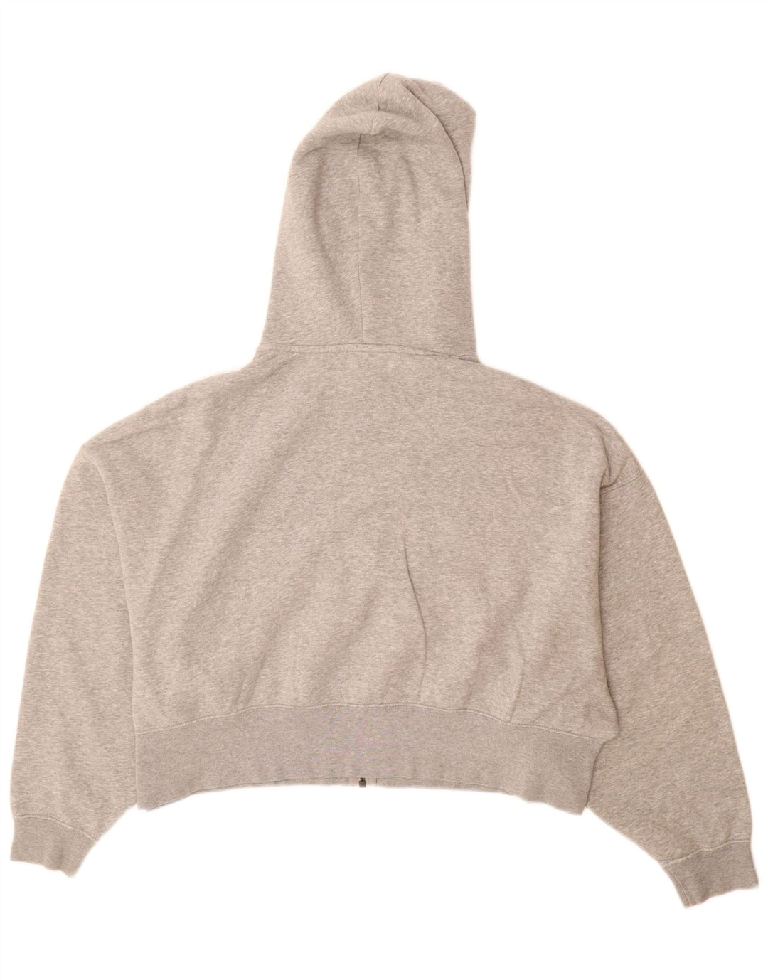 Maglione con cappuccio e zip oversize da donna Nike UK 10 piccolo cotone grigio