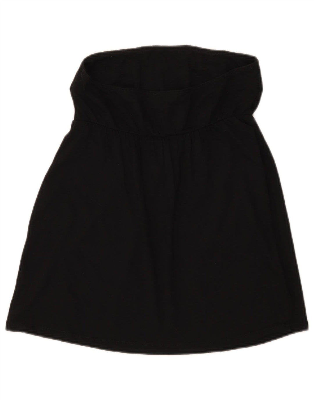 Top corto senza spalline da donna Benetton UK 8 piccolo nero