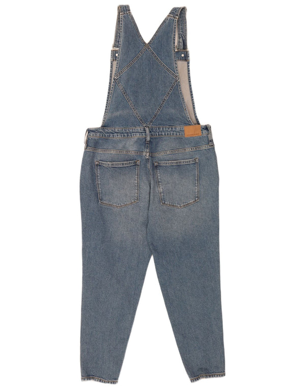 Superdry Donna Salopette Jeans UK 16 Large W36 L26 Blu Cotone