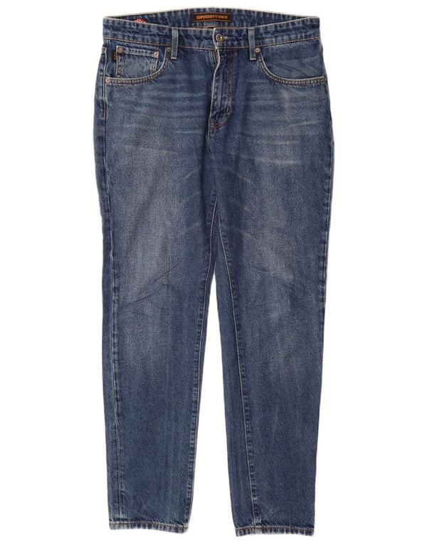 Jeans affusolati da uomo SUPERDRY W32 L32 cotone blu