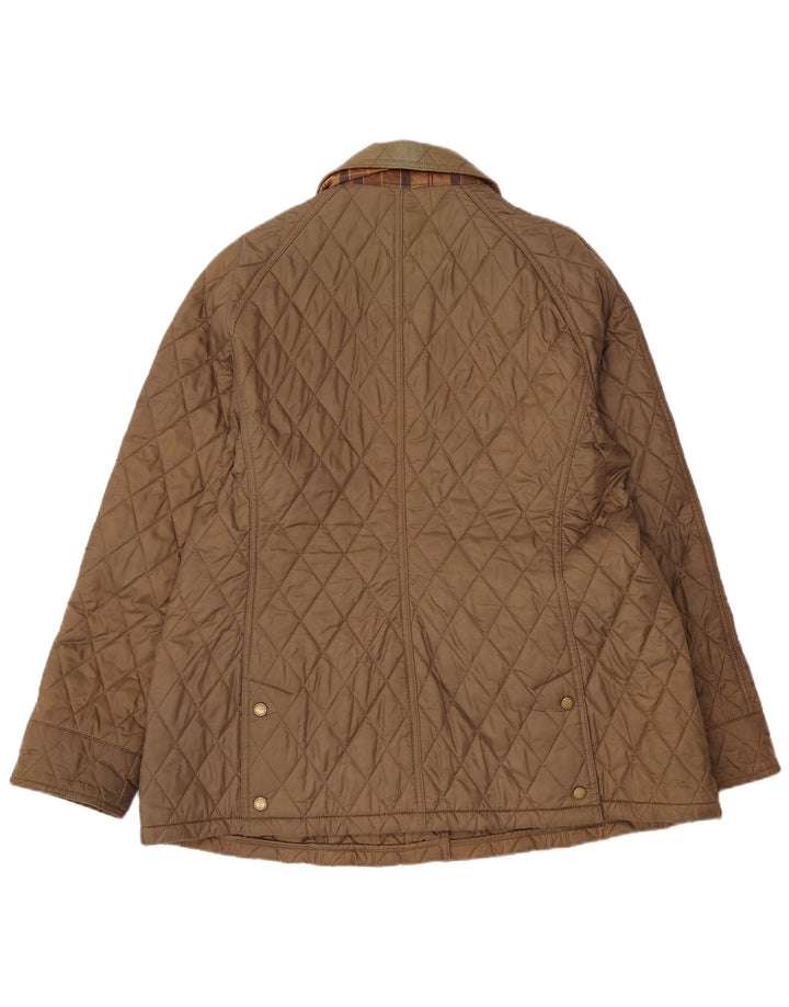 Giacca trapuntata da donna Barbour UK 18 XL marrone in poliammide