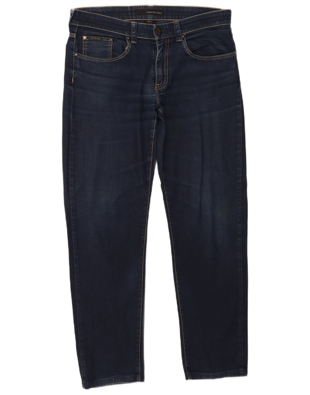 Jeans slim da donna Calvin Klein W33 L29 cotone blu navy