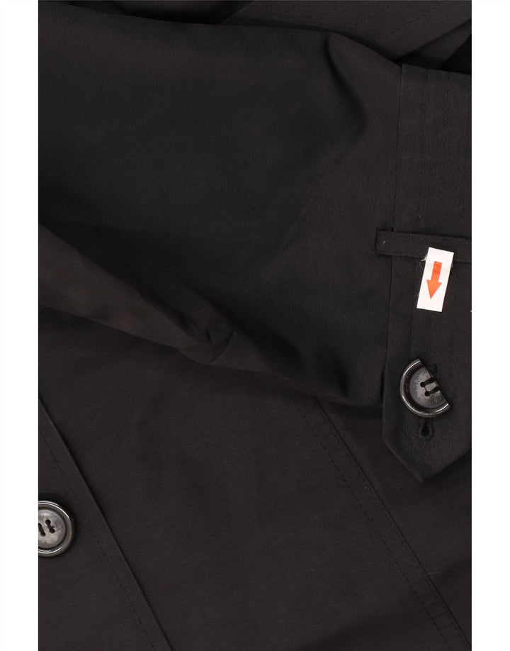 Trench da donna Marks & Spencer UK 16 grande poliestere nero