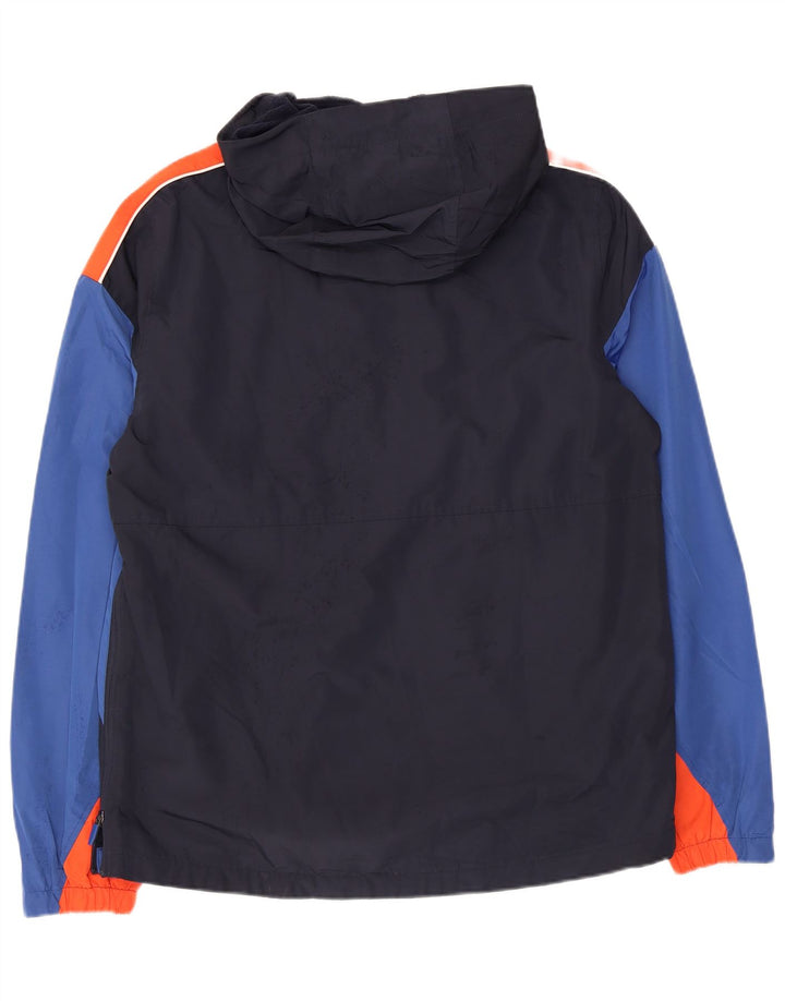 Giacca anorak da uomo con cappuccio SUPERDRY UK 38 Medium Blu Navy Colourblock