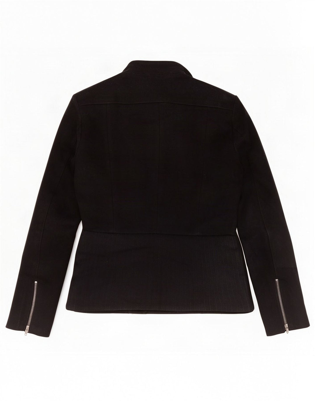 Giacca da motociclista da donna Reiss UK 10 Small Black Wool