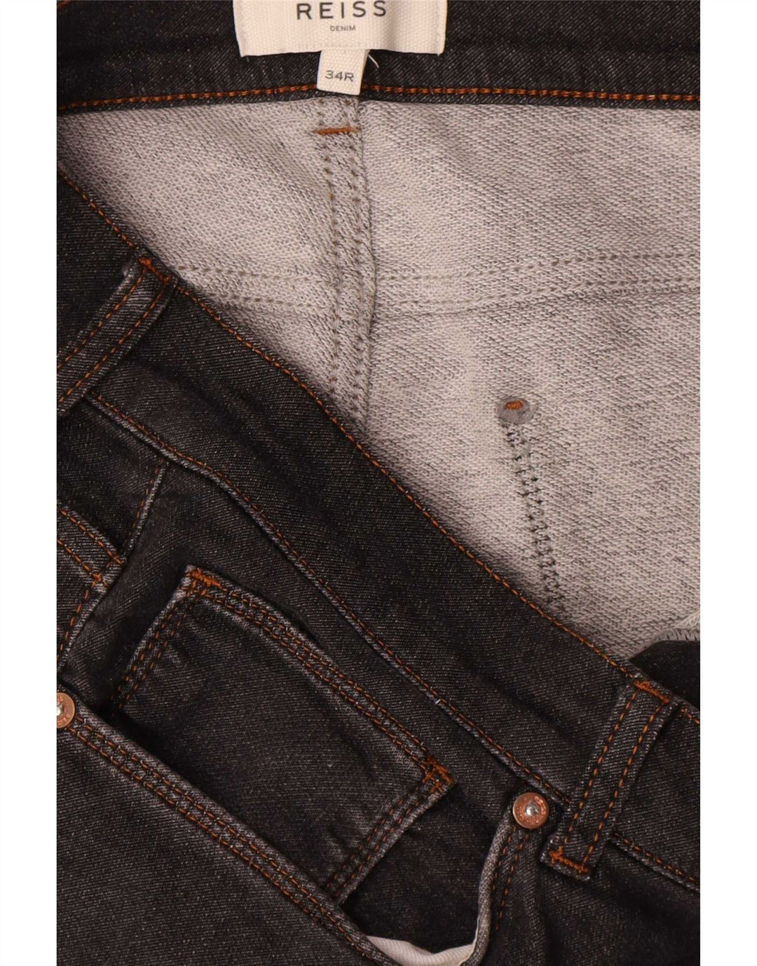 Jeans slim da donna Reiss W34 L30 cotone nero