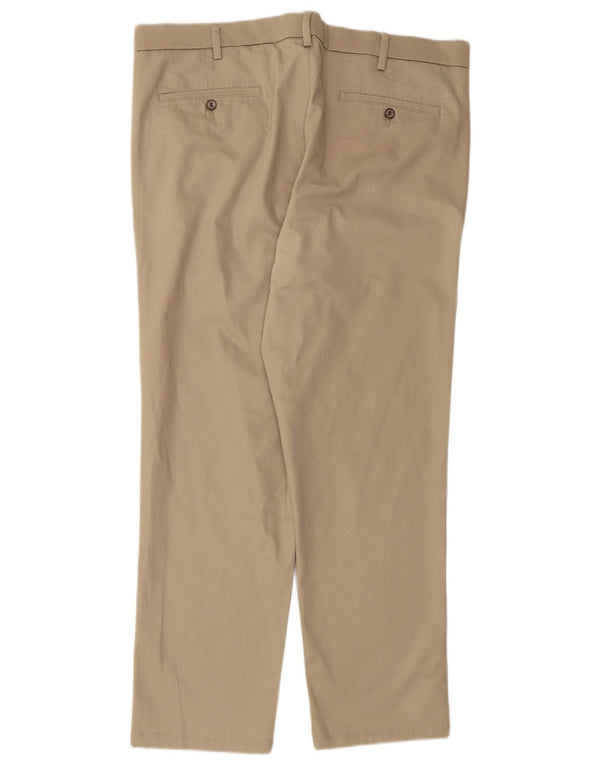 DOCKERS Pantaloni chino slim affusolati da uomo W40 L29 in cotone beige
