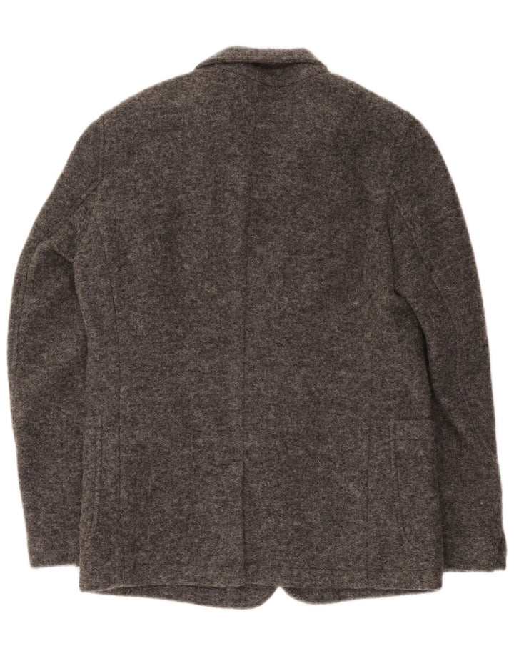 Giacca blazer da uomo in maglia a 5 bottoni Sun68 UK 36 piccola lana grigia